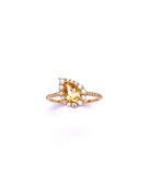 Pear Shaped Citrine Ring C401R07674-CTY