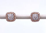 Diamond Earrings in Rose Gold A093UE1887A-3