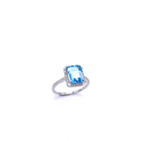 Blue Topaz and Diamond Ring C401R03940BTW