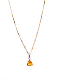 Citrine Necklace In Yellow Gold F314P163CK-C