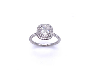 Sylvie Cushion Cut Diamond Engagement Ring A819SI086PC01