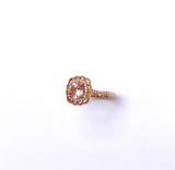 Morganite and Diamond Ring in Rose Gold C038LC7093