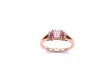 Lotus Garnet and Diamond Ring in Rose Gold C368R735089