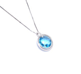Blue Topaz Necklace F314P1264ZT