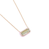 PeJay Creations Green Amethyst Necklace F070PE19543/GA/144