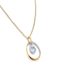 Jorge Revilla Bubble Collection Blue Topaz Necklace F351CG121-217/BTOM