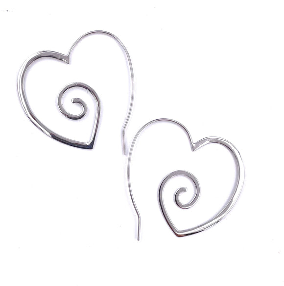 Jorge Revilla Spain Love Collection Heart Earrings F351PE-95-11962H