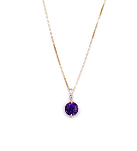 Amethyst Necklace in Yellow Gold F341STP107CK-A