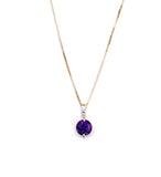 Amethyst Necklace in Yellow Gold F341STP107CK-A