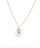 Jorge Revilla Spain Blue Topaz Bubble Collection Necklace F351CG121-217/BTOM