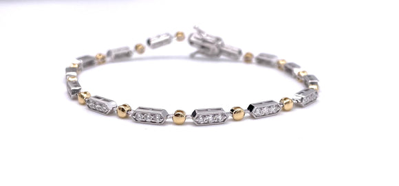 Simon G Two Tone Diamond Bracelet A846LB2192