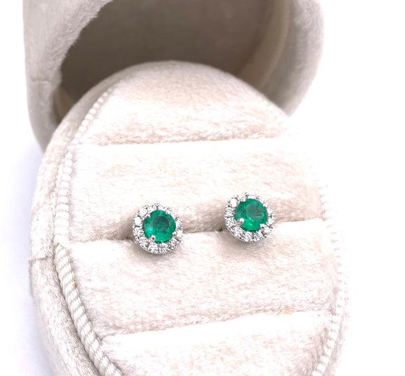 Emerald and Diamond Earrings F368ECC175E21W1