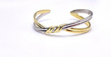 Jorge Revilla Spain Two Tone Cuff Bracelet F351PU120-9509/O