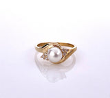 Pearl Ring in Yellow Gold C330B437041