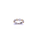 Yellow and White Diamond Band Style Ring A093UR2320-5