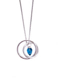 Jorge Revilla Spain Pendulum Collection Necklace with Iolite F351CL129-97/O