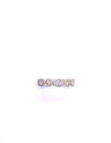 Yellow and White Diamond Band Style Ring A093UR2320-5