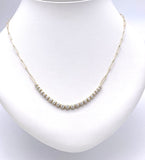 Paper Clip and Diamond Necklace A401NO5782-RD-Y