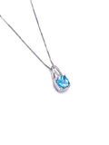 Blue Topaz Necklace F314P815CK-Zt