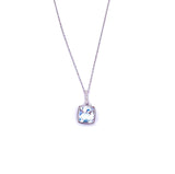 Aquamarine Pendant in White Gold F070PE15976/AQ
