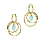 Jorge Revilla Pendulum Collection Amazonite Earrings F351PE129-97AZO