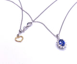 Blue Sapphire Pendant Necklace F093UN1974SP18K