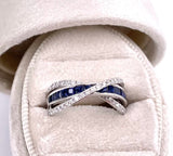 Simon G Sapphire and Diamond Ring C846MR3107