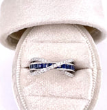 Simon G Sapphire and Diamond Ring C846MR3107