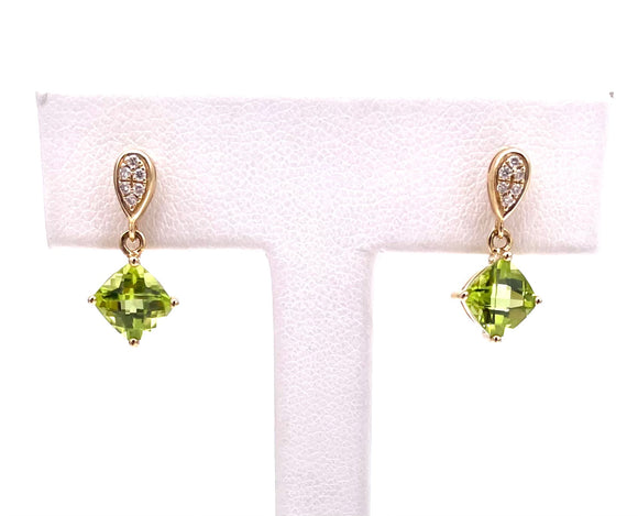 Peridot Earrings in Yellow Gold F314STE201CKP