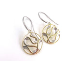 Jorge Revilla Ribbon Collection Two Tone Earrings F351PE120-7753/OM