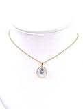 Jorge Revilla Spain Blue Topaz Bubble Collection Necklace F351CG121-217/BTOM