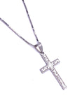 White Gold Cross Necklace F312XR485