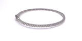Hinged Diamond Bangle Bracelet in White Gold A330B434033