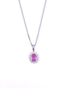 Pink Sapphire Necklace F093UP1974-9