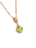 Peridot Necklace in Yellow Gold F314STP201CK-P