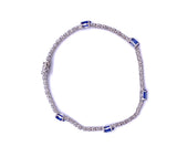 Blue Sapphire and Diamond Tennis Bracelet F093MB1047-SP