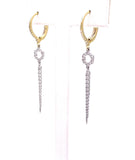 Simon G Two Tone Diamond Dangle Earrings A846LE4751