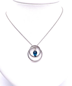 Jorge Revilla Spain Pendulum Collection Necklace with Iolite F351CL129-97/O
