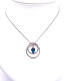 Jorge Revilla Spain Pendulum Collection Necklace with Iolite F351CL129-97/O