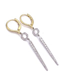 Simon G Two Tone Diamond Dangle Earrings A846LE4751