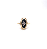 Classic Black Onyx Ring in Yellow Gold C999onyx