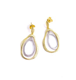 Jorge Revillla Spain Lake Collection Two Tone Earrings F351PE120-7079/O