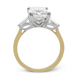 Simon G Emerald Cut Engagement Ring A846LR4015