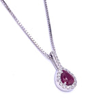 Petite Ruby and Diamond Necklace F351MP867-1