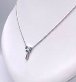 Jorge Revilla Spain Deco Collection Blue Topaz Necklace F351CL129-40/BT