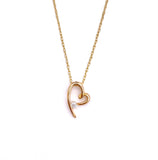 Yellow Diamond Heart Necklace A359P08A05