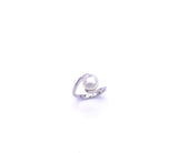 Free Form Pearl and Diamond Ring C314R3109SP