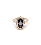 Classic Black Onyx Ring in Yellow Gold C999onyx