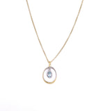 Jorge Revilla Bubble Collection Blue Topaz Necklace F351CG121-217/BTOM