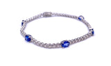 Blue Sapphire and Diamond Tennis Bracelet F093MB1047-SP